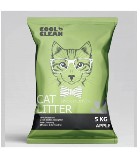 Cool Clean Clumping Cat Litter Apple 5kg