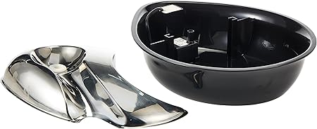 Stainless Steel/Plastic Fountain Raindrop Style - BLACK 60oz (1.8 L)