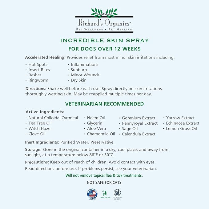 Synergy Labs Richard Organic Incredible Skin Spray 354ml