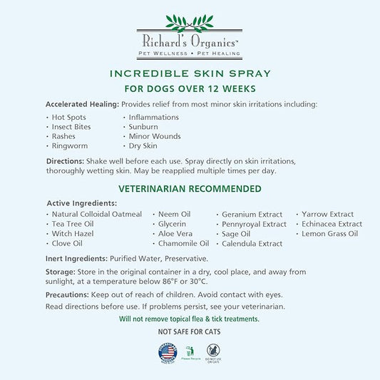 Synergy Labs Richard Organic Incredible Skin Spray 354ml