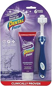 Synergy Labs Dental Fresh Enzymatic Plaque & Tartar Dental Gel with Triflex Brush 2.5 oz - 70.87 g