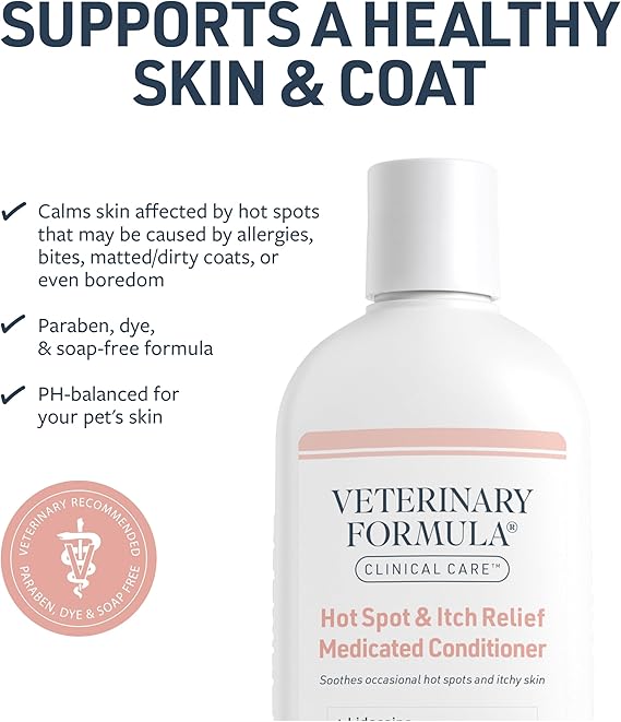 Synergy Labs VFCC Hot Spot & Itch Relief Medicated Conditioner 473ml (16oz) [Volume - 473ml]