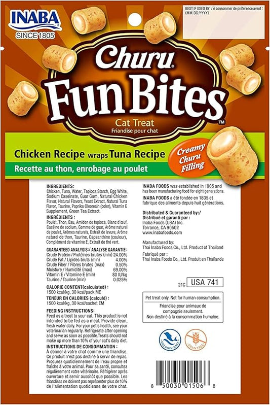 Churu Fun Bites Chicken Wrap Tuna Recipe 3PCS