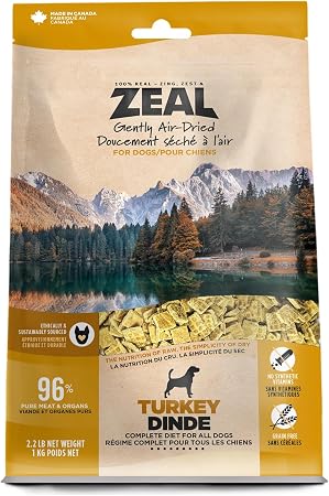 Zeal Gently Air-Dried Turkey Recipe for Dogs - 2.2lbs/1kg