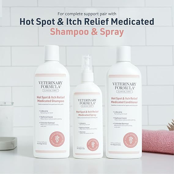 Synergy Labs VFCC Hot Spot & Itch Relief Medicated Conditioner 473ml (16oz) [Volume - 473ml]