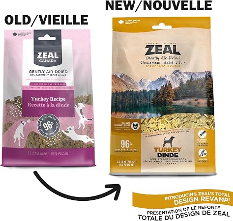 Zeal Gently Air-Dried Turkey Recipe for Dogs - 2.2lbs/1kg