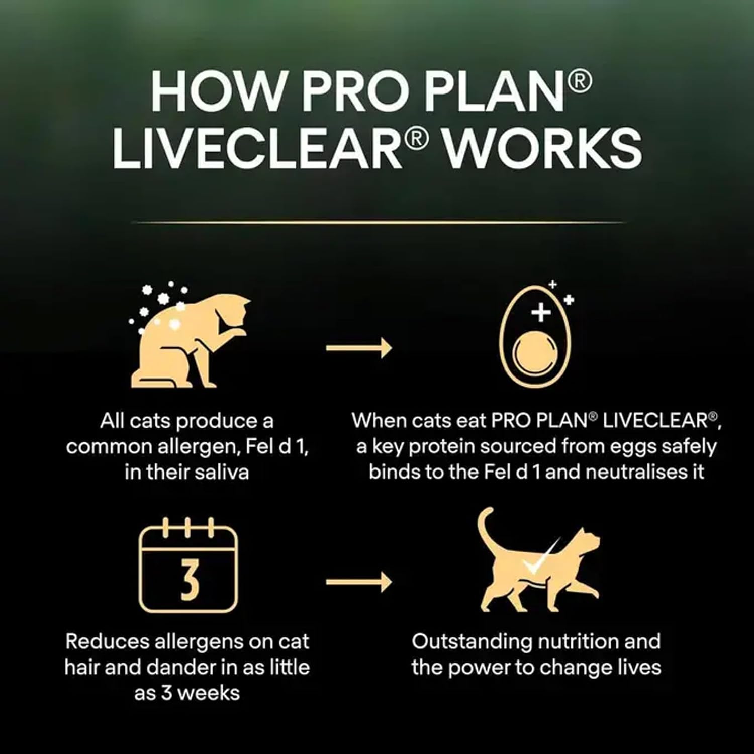 PRO PLAN LIVECLEAR STERILISED ADULT, ALLERGEN REDUCING DRY CAT FOOD WITH TURKEY 1.4 KG