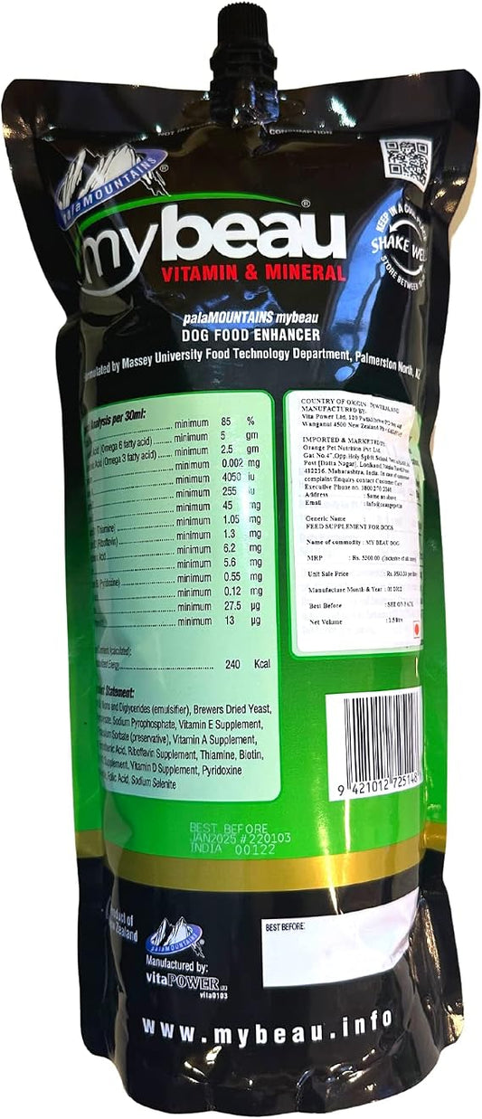 Mybeau Vitamin & Mineral Tasty Oil supplement (dog)1.5L