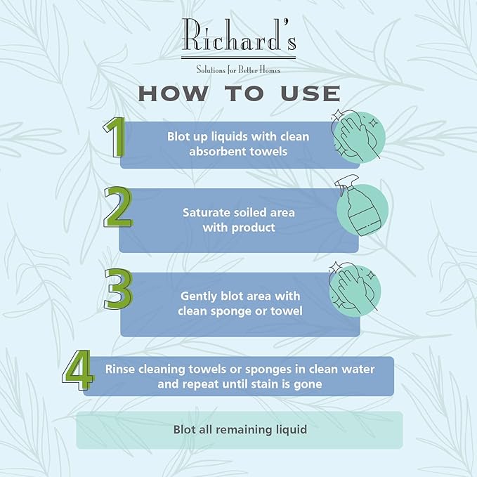 Synergy Lab Richard Organic'S Carpet & Upholstery Stain Remover & Deodorizer