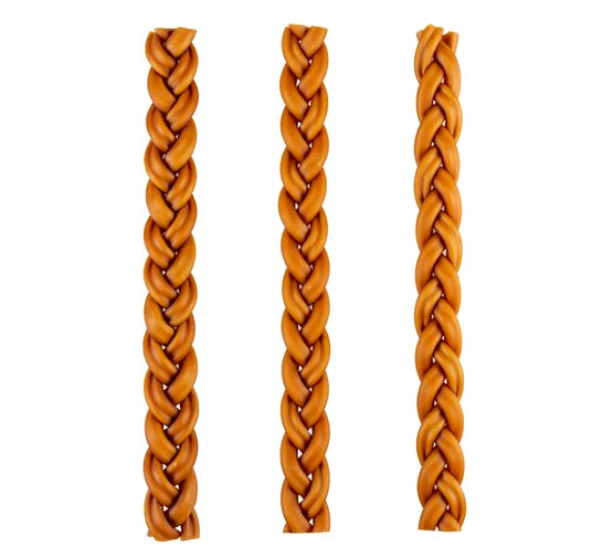 Duvo+ Chew! Stuffed Bully Twisters 25,4cm - 3pcs - 198g, Brown
