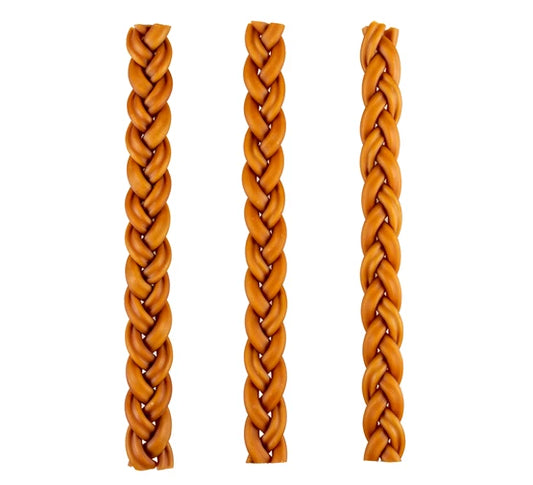 Duvo+ Chew! Stuffed Bully Twisters 25,4cm - 3pcs - 198g, Brown