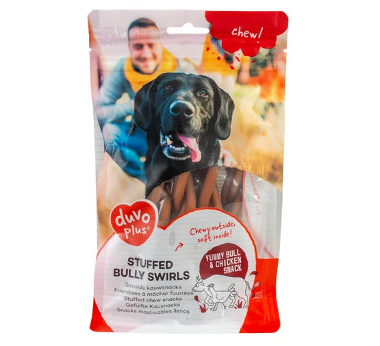 Duvo+ Chew! Stuffed Bully Swirls 15cm - 7pcs - 231g,