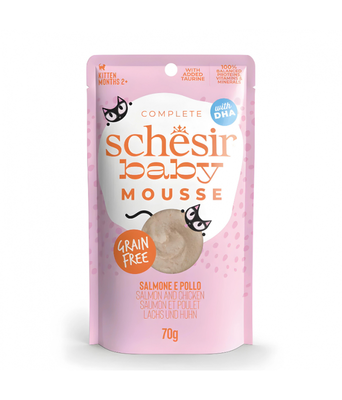 Schesir Baby Mousse Kitten - Salmon & Chicken 70g