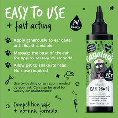 Bugalugs Antiseptic Ear Drops 200ml (6.8 Fl Oz)