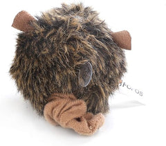 FOFOS Pull String & Sound Chip Brown Shaking Mouse Cat Toy