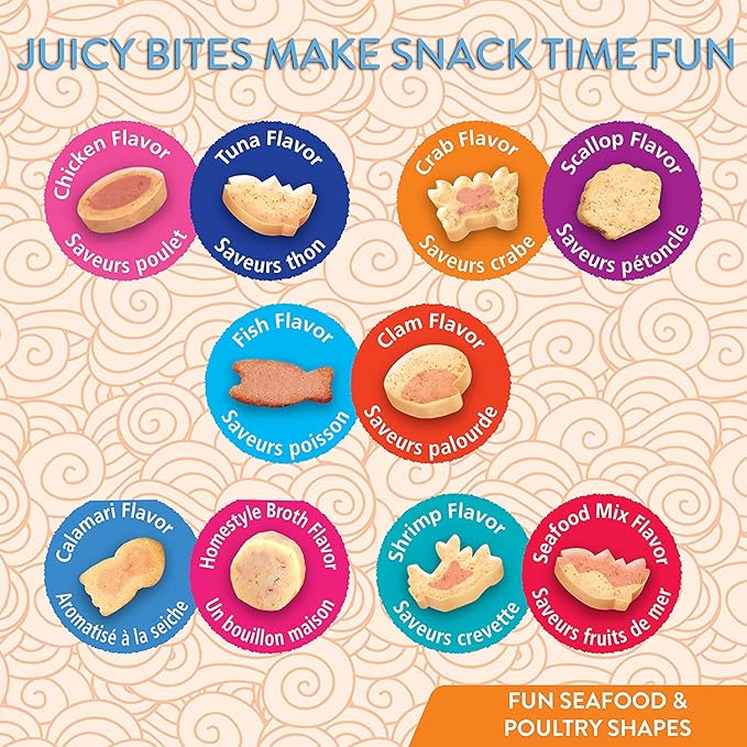 Juicy Bites Fish & Clam Flavor 3PCS/PK