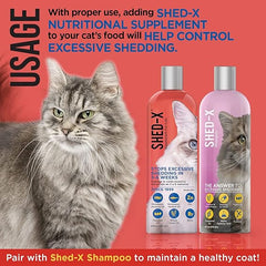 Synergy Labs Shed-X Supplement for Cats 8 oz - 237 ml