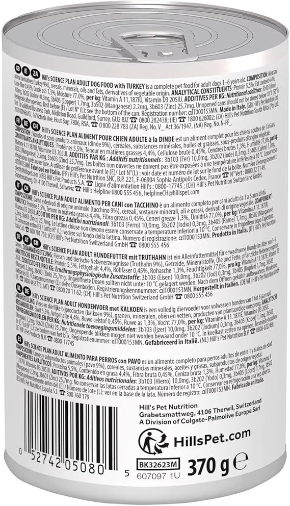 Hills SP Adult Can Turkey 370g