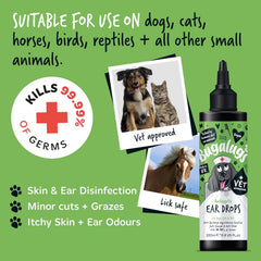 Bugalugs Antiseptic Ear Drops 200ml (6.8 Fl Oz)