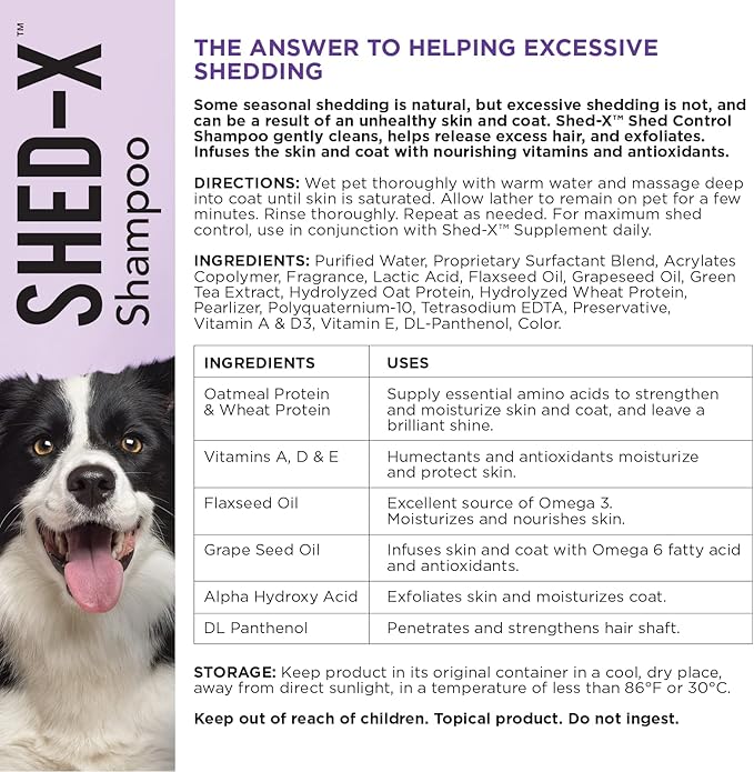 Synergy Labs Shed - X Control Shampoo - Dog 473ml