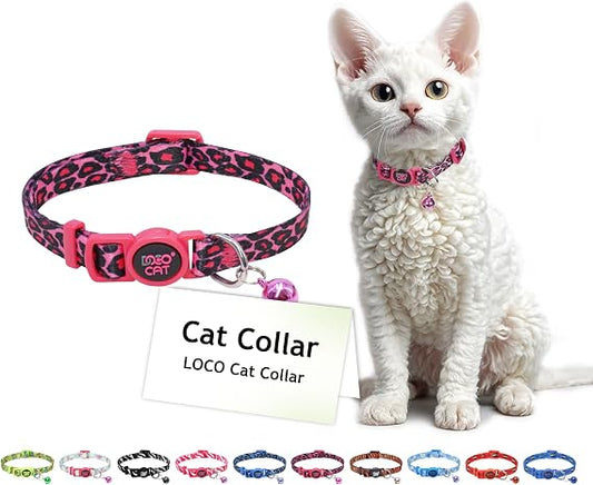 DOCO® LOCO Cat Collar Pattern  Pink Leopard