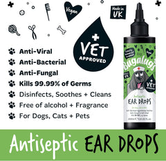 Bugalugs Antiseptic Ear Drops 200ml (6.8 Fl Oz)