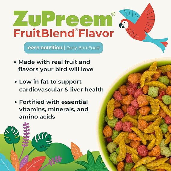 ZuPreem FruitBlend Flavor for Medium Size Birds 2lb (0.91kg)