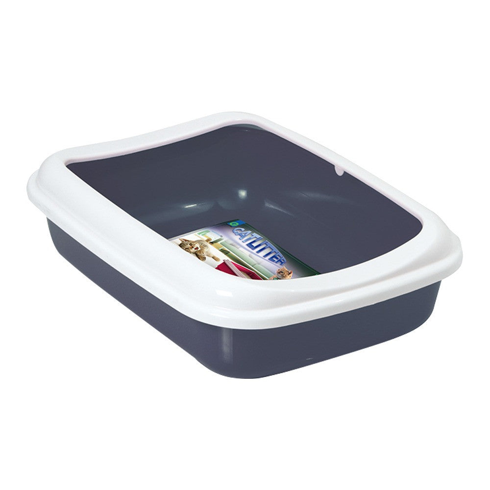 Plastic Cat Litter Box Small Size ( Red/ Blue/ Green/ ) Best Com.