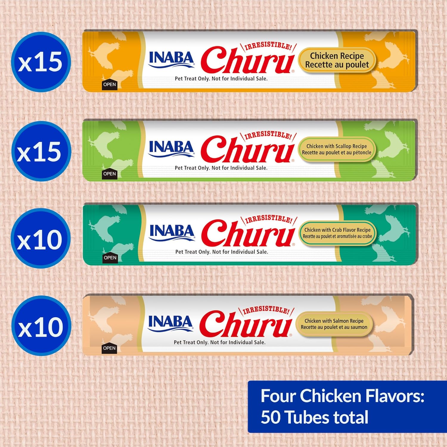 churu chicken seafood varieties 50pcs/pk