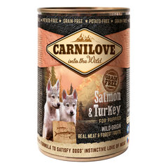 Carnilove Salmon & Turkey for Puppies wet food  400g