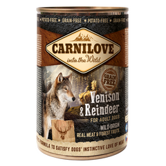 Carnilove Venison & Reindeer for Adult Dogs (Wet Food Cans) 400g