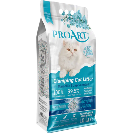 Pro Art Clumping Cat Litter Marseille Soap Scented 10L