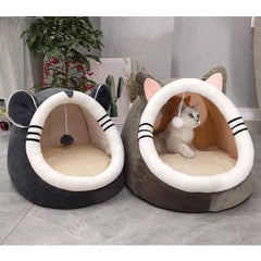 PETS CLUB SOFT BED PINK CAT , 40*40*35 CM -MEDIUM – PINK