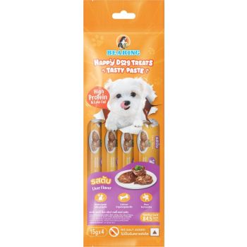 Bearing Happy Dog Treats Tasty Paste Liver Flavor -15g*4