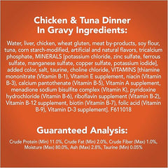 Purina Friskies Prime Filets Wet Cat Food with Chicken & Tuna in Gravy 156g