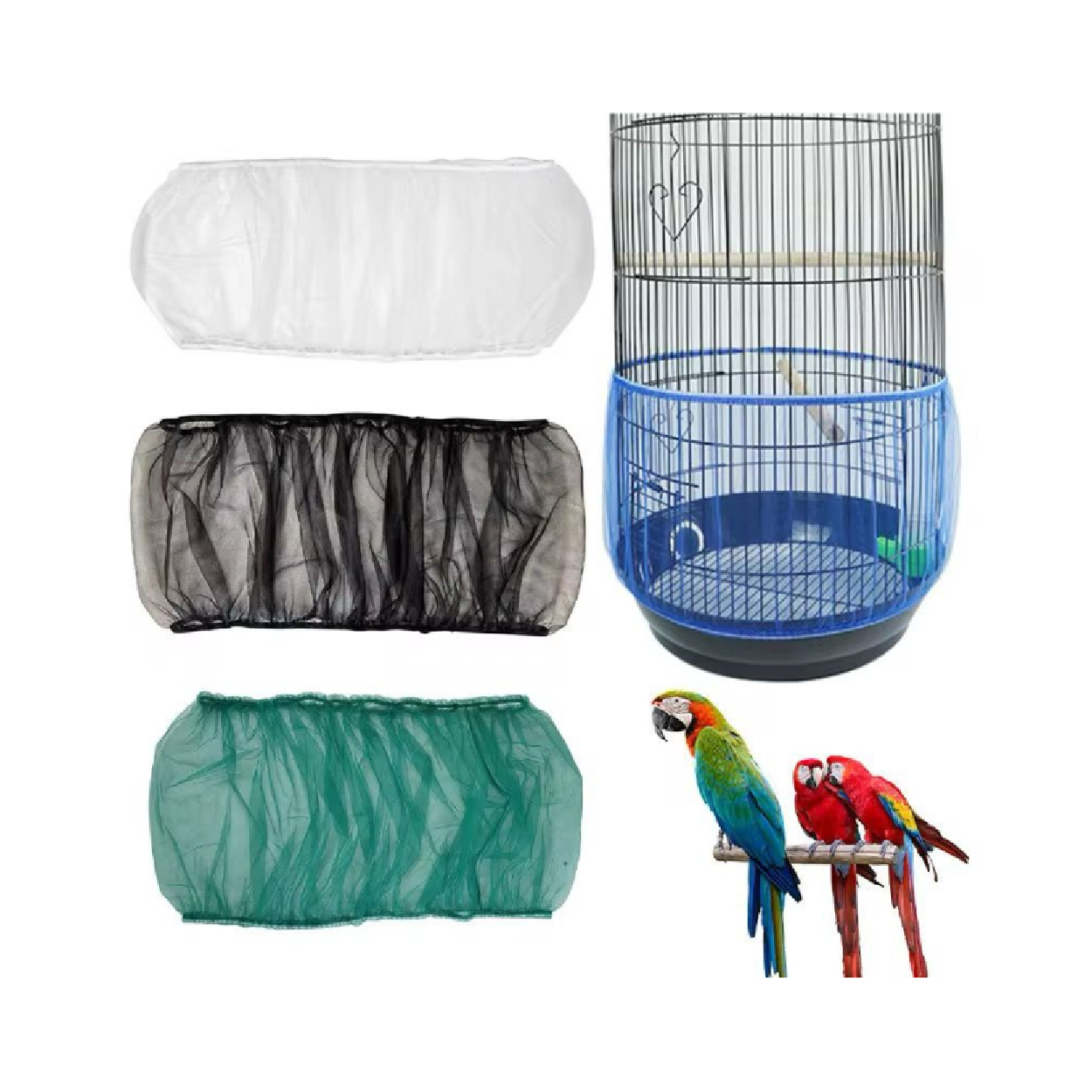 Saas Round Bird Cage Cover M 40 CM 	SA4317
