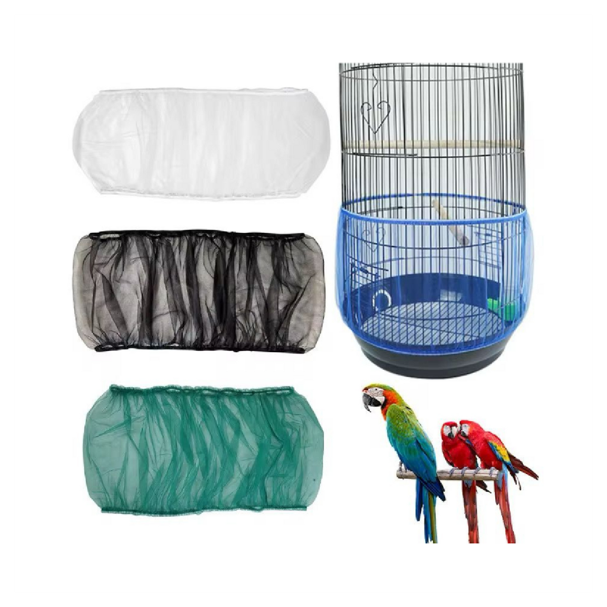 Saas Round Bird Cage Cover M 40 CM 	SA4317