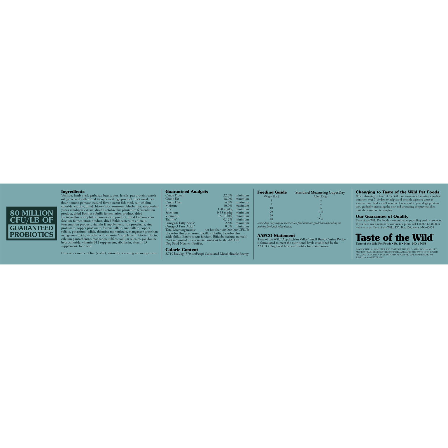 Appalachian Valley small breed Canine 12.2kg