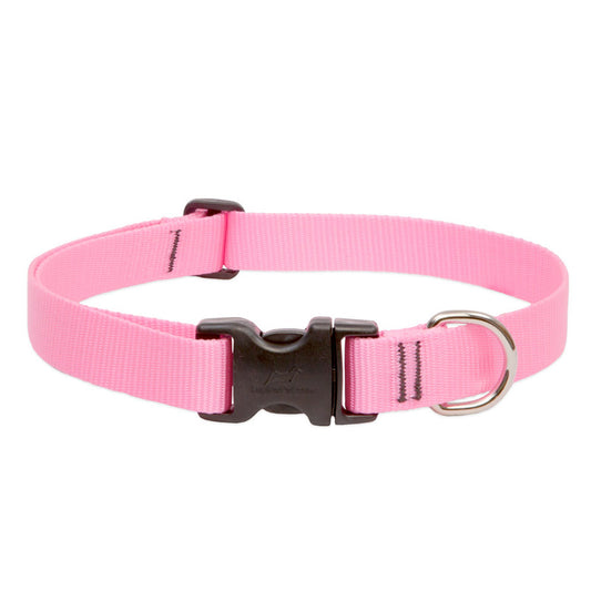 Lupine Pet Collar PINK 1/2" FOR  SMALL DOGS - 10"-16