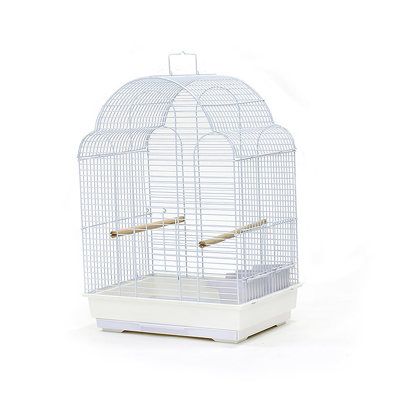 Dayang Bird Cage (Medium) - 42 x 30 x 57cm -White  [BC-700-WHT]