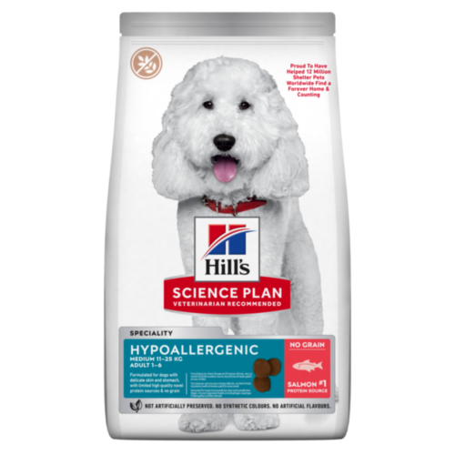 Hill’s Science Plan Hypoallergenic Medium Breed Adult Dry Dog Food With Salmon (2.5kg)