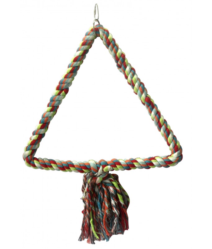 Pado Triangular Rope Hanging Toy - 40 X 32 Cm
