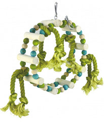 Pado Green Round Lader Hanging Bird Toy