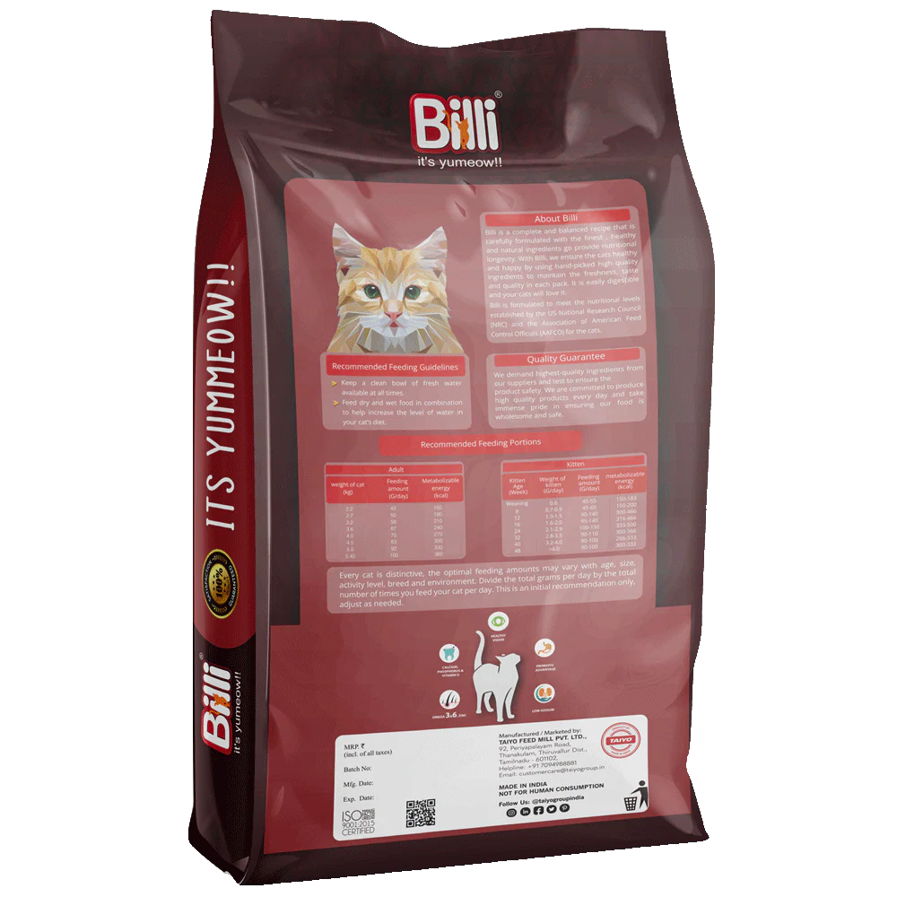 Billi Adult Real Chicken Cat Food 7kg