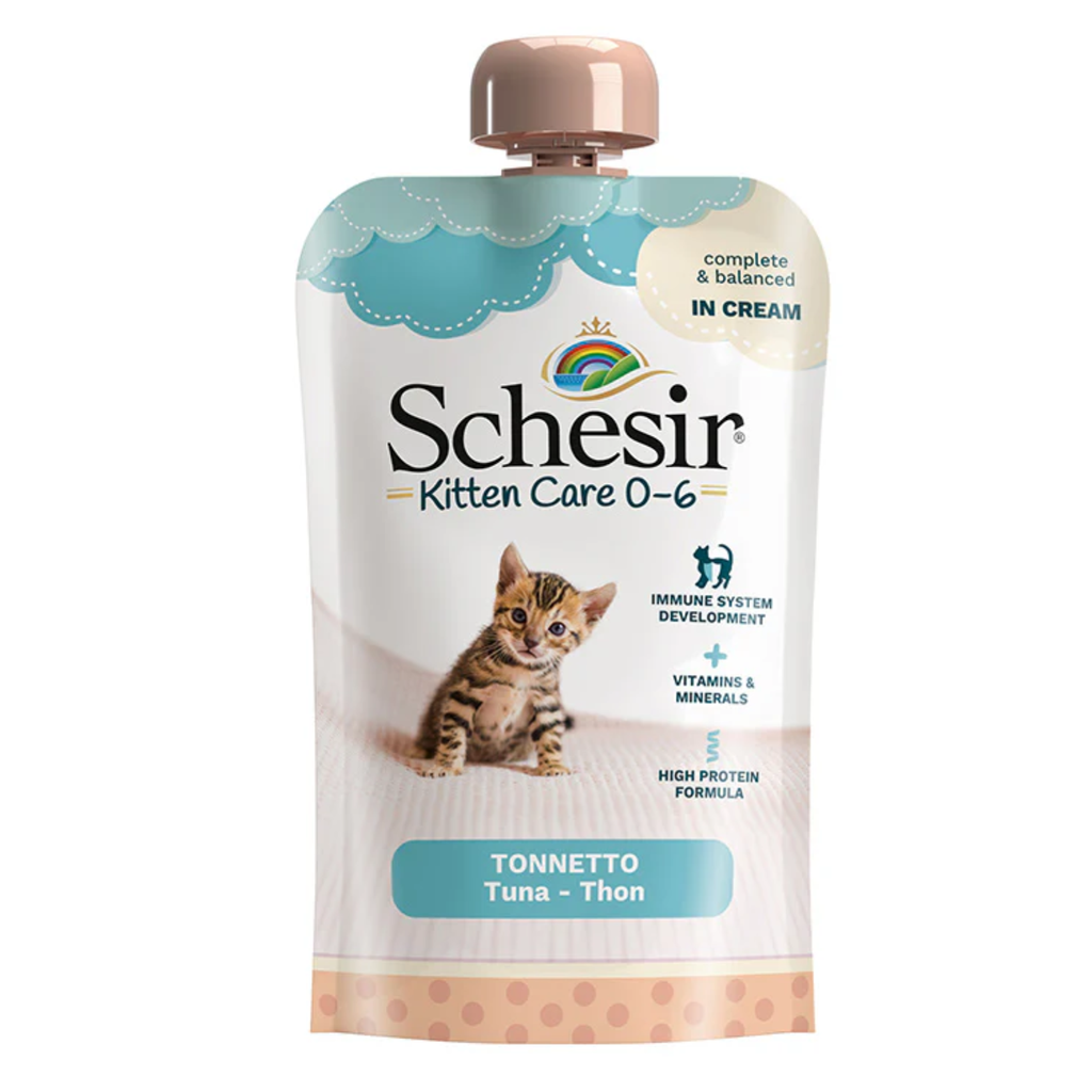 Schesir Wet Food with Tuna in Cream for Kittens (0-6 Months)
