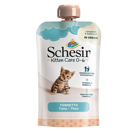 Schesir Wet Food with Tuna in Cream for Kittens (0-6 Months)