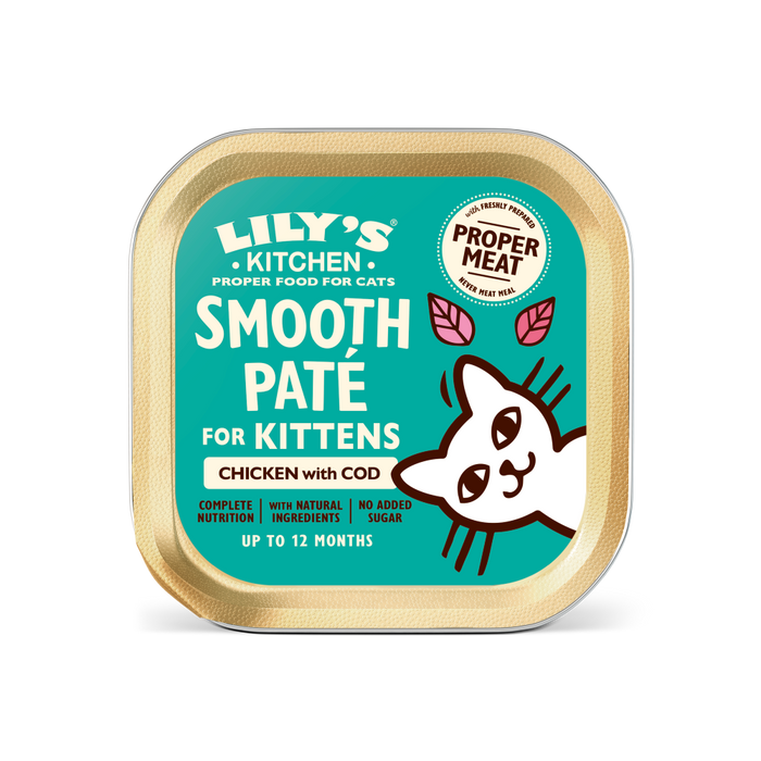 Lily's Kitchen Chicken Cod & Salmon Pate Kitten Wet Food 85G – smart ...