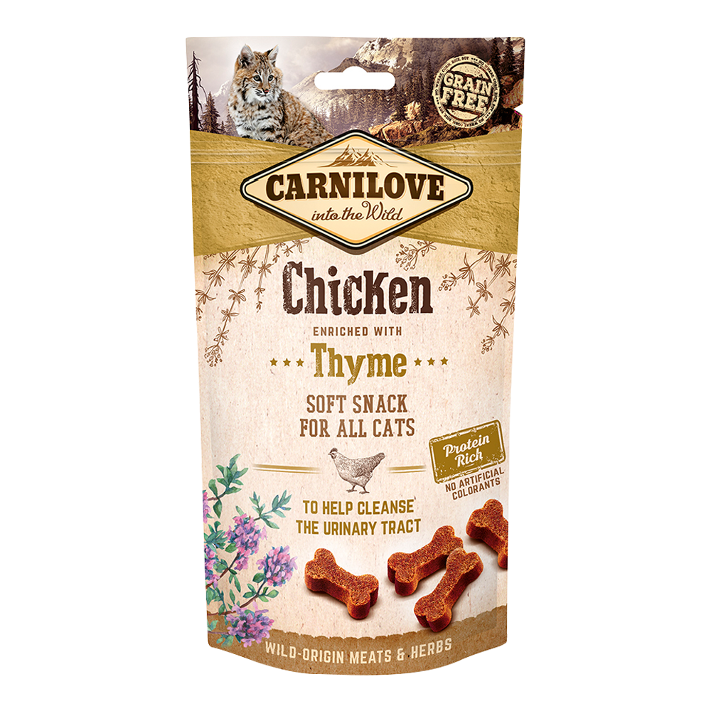 Carnilove Chicken &Thyme Soft Snack For Cats 50gm