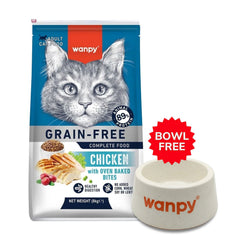 Wanpy Grain Free Food for Adult Cat – Chicken 8kg