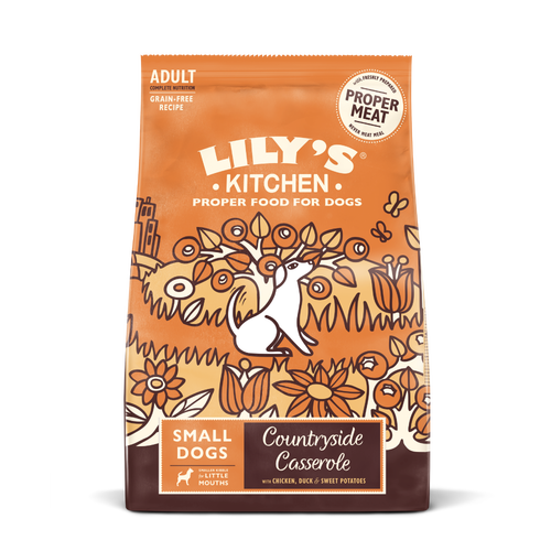 Lily's Kitchen Countryside Casserole with Chicken, Duck & Sweet Potatoes Small Dog Dry Food  2.5kg